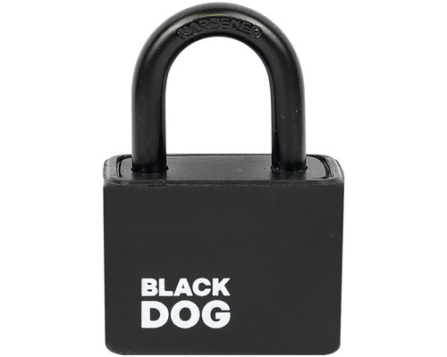 Čierny visiaci zámok BLACK DOG