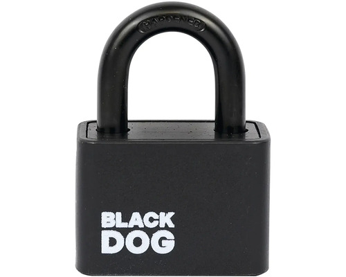 Čierny visiaci zámok Black Dog
