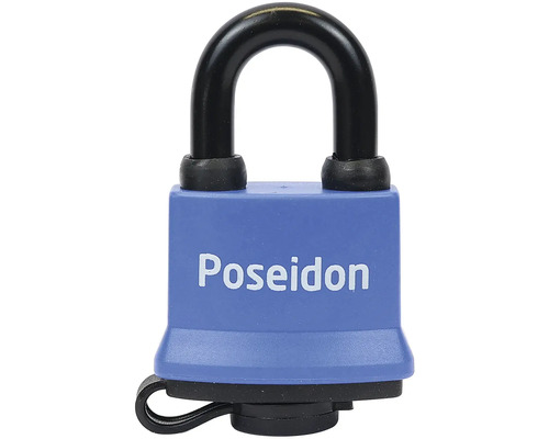 Modrý visiaci zámok Poseidon