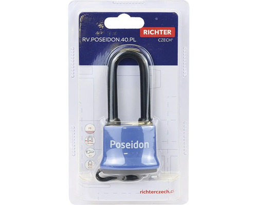 Visiaci zámok Richter Poseidon v blistrovom balení