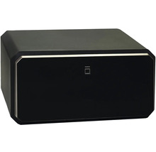 Čierny trezor so zámkom