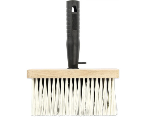Štetec s dreveným telom a plastovou rukoväťou