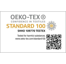Značka OEKO-TEX Standard 100: Testované na škodlivé látky.
