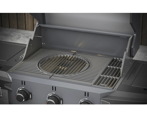 Gril s roštom a otvoreným vekom