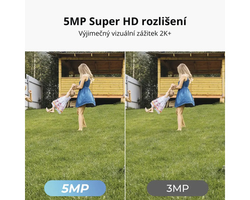 Porovnanie kvality obrazu bezpečnostnej kamery s rozlíšením 5 megapixelov a bezpečnostnej kamery s rozlíšením 3 megapixely