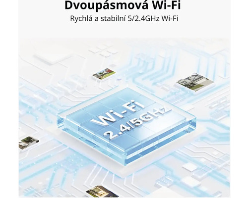 Dvojpásmová Wi-Fi pre rýchlu a stabilnú 5/2,4 GHz Wi-Fi