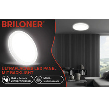 Panel Briloner LED s ochranou proti striekajúcej vode a mikrovlnným senzorom