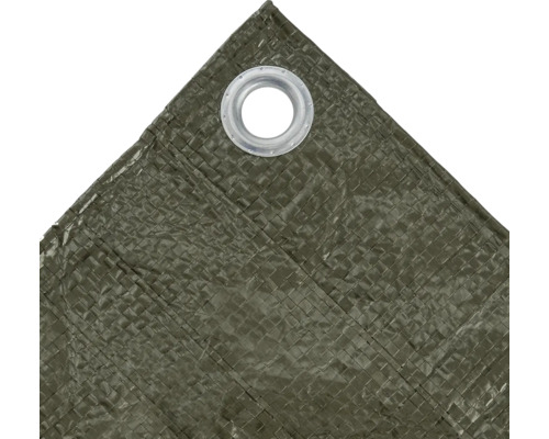 Detail tkanej plachty s očkom