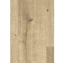 Detail laminátovej podlahy so vzhľadom dreva.