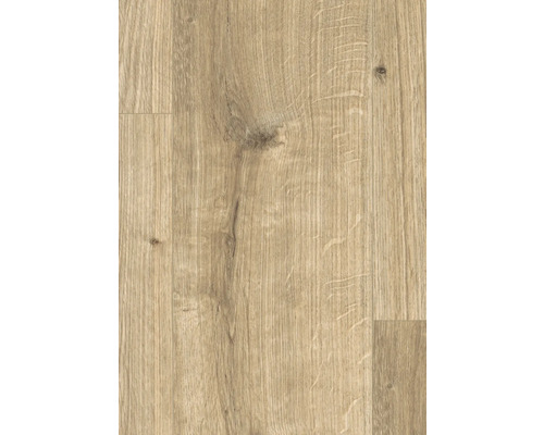 Detail laminátovej podlahy so vzhľadom dreva.