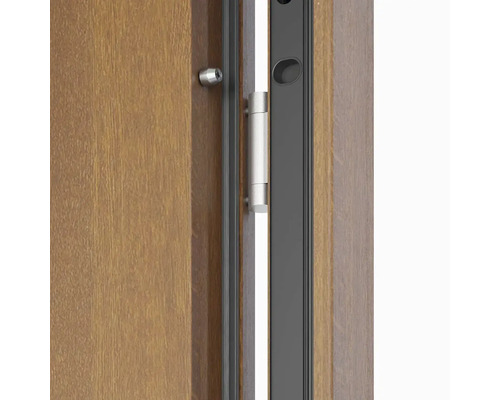 Detail interiérových dverí so závesom a závorou