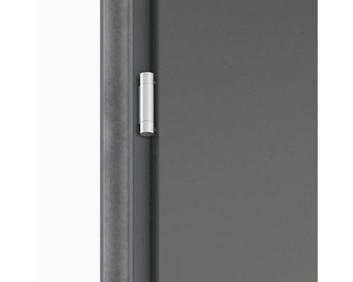 Detail dverí s dverovým závesom