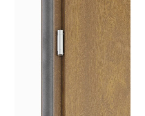 Detail dverí s dverovým závesom