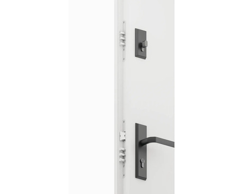 Dvere s bezpečnostným zámkom a kľučkou