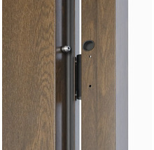 Detailný pohľad na dvere s kovaním