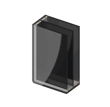 Priečny rez sklenenej tabule pre okná s izoláciou