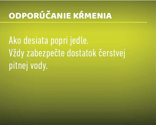 Odporúčanie kŕmenia