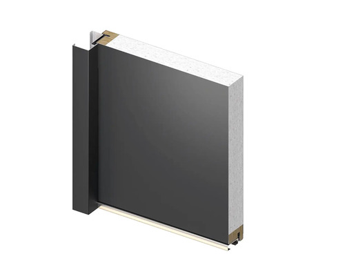 Priečny rez dverami s rámom