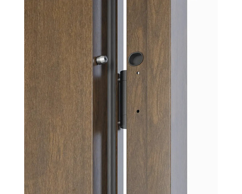 Detail interiérových dverí s kovaním