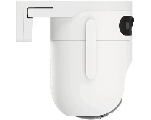 Biela bezpečnostná kamera na montáž na stenu