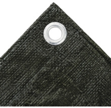 Detail tkanej plachty s očkom