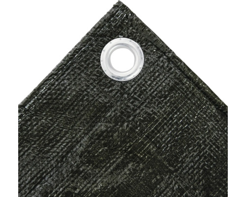 Detail tkanej plachty s očkom