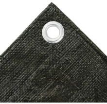 Detail tkanej plachty s očkom