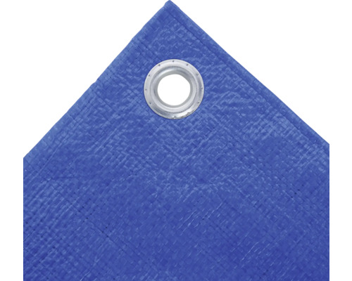 Detail modrej plachty s očkom