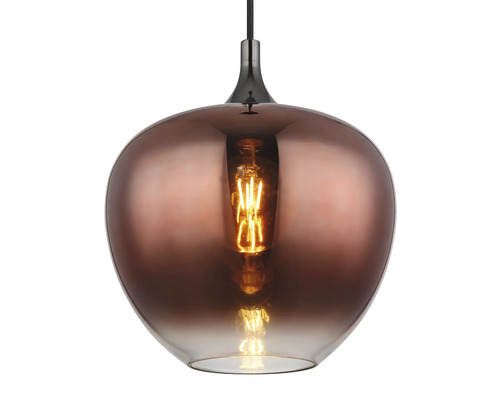 Závesné svietidlo s priehľadným skleneným tienidlom