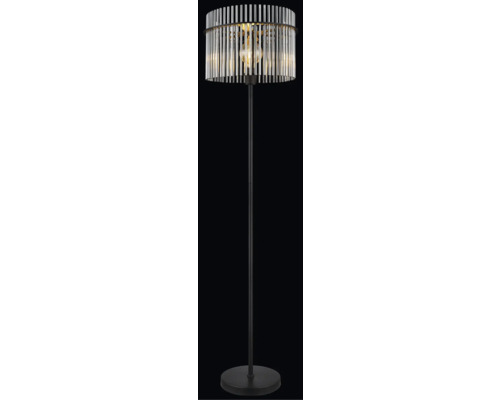 Stojaca lampa s tienidlom zo sklenených tyčí