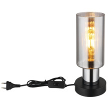Stolová lampa Globo 15708T LIDARIA E27 25 W čierna/mosadz