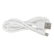 Biely USB kábel s konektormi USB-A a USB-C