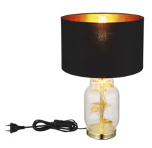 Stolová lampa Globo 24141M GINKO E27 40 W zlatá/čierna