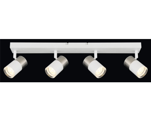 Štvorplameňové stropné svietidlo s pohyblivými reflektormi