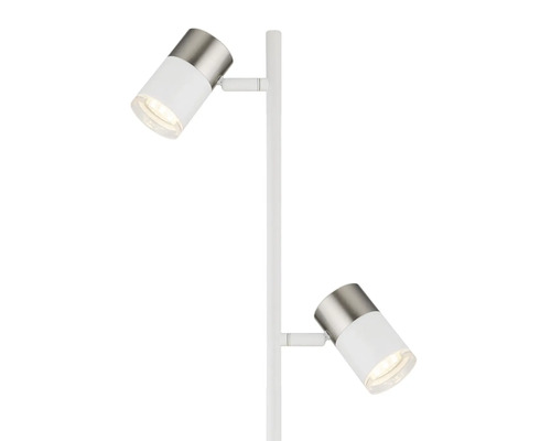 Stojacia lampa s dvoma reflektormi na vnútorné osvetlenie