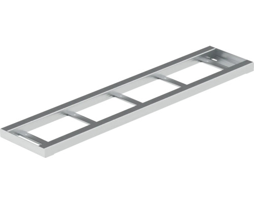 Kovový rám s obdĺžnikovými výrezmi