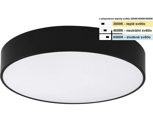 Okrúhle stropné svietidlo s nastaviteľnou teplotou chromatickosti