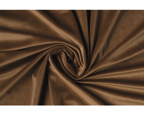 Hnedá nábytková látka zo zamatu v stočenom tvare