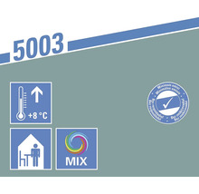 Informácie o vlastnostiach produktu: teplota spracovania od 8 stupňov Celzia, vhodné do interiéru, miešateľné, s minimálnymi emisiami a bez rozpúšťadiel