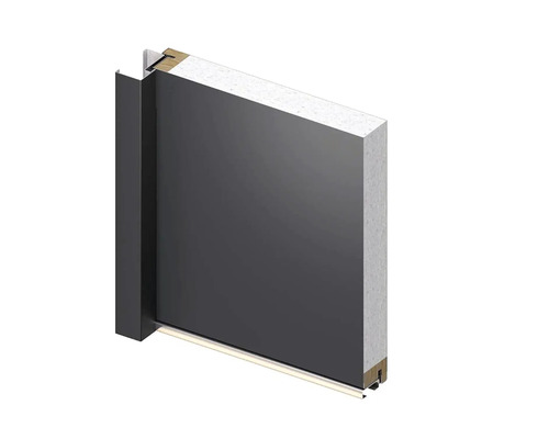 Prierez interiérovými dverami s rámom a dverným krídlom