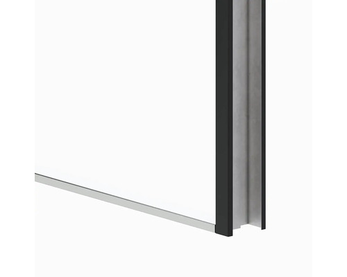 Detailný pohľad na profil sprchovacieho kúta.