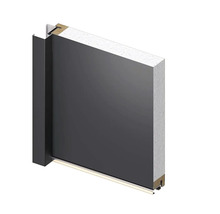 Priečny rez dverí s rámom, dverným krídlom a tesnením