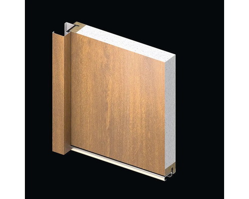 Priečny rez interiérovými dverami s rámom