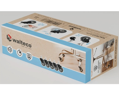 Balenie koliesok pre kancelárske stoličky WaltEgo