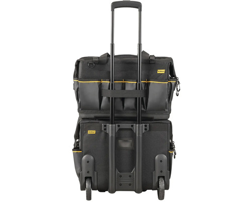 Pojazdný vozík na náradie DeWalt s teleskopickou rukoväťou a taškou na náradie