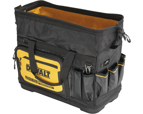 Taška na náradie z robustného materiálu s niekoľkými priehradkami na uloženie náradia