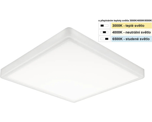 Štvorcové LED stropné svietidlo s nastaviteľnou teplotou farby