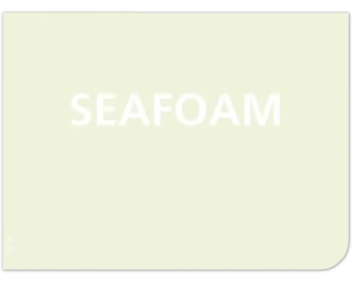 Vzorkovnica farieb s nápisom morská pena