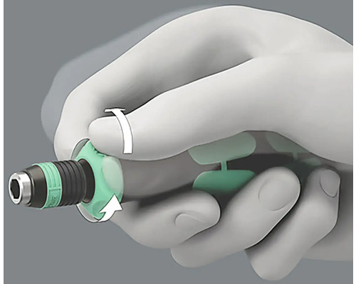 Ruka v rukavici otáča skrutkovačom