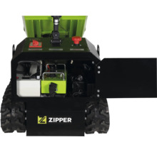 Logo Zipper na mini dumperi.